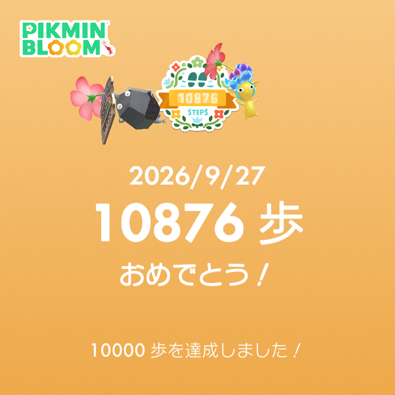 今日何歩歩きましたか?