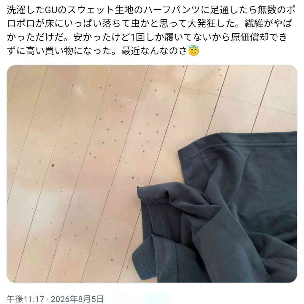 【服】しまむらの耐久性