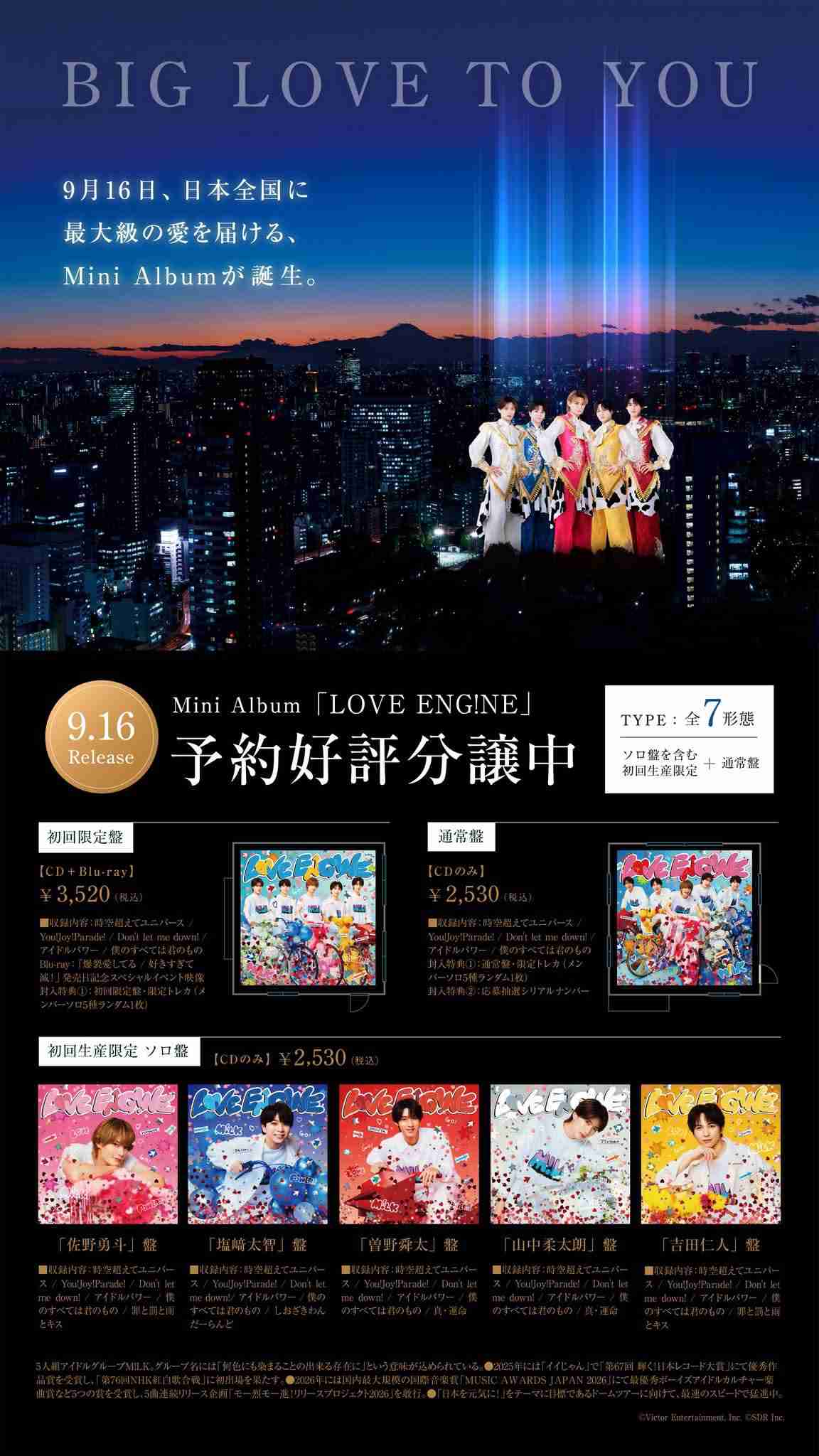 M!LK TBS秋改編で冠番組が深夜から土曜昼に“昇格” 内容・タイトルは特番ベースか 旋風止まらず