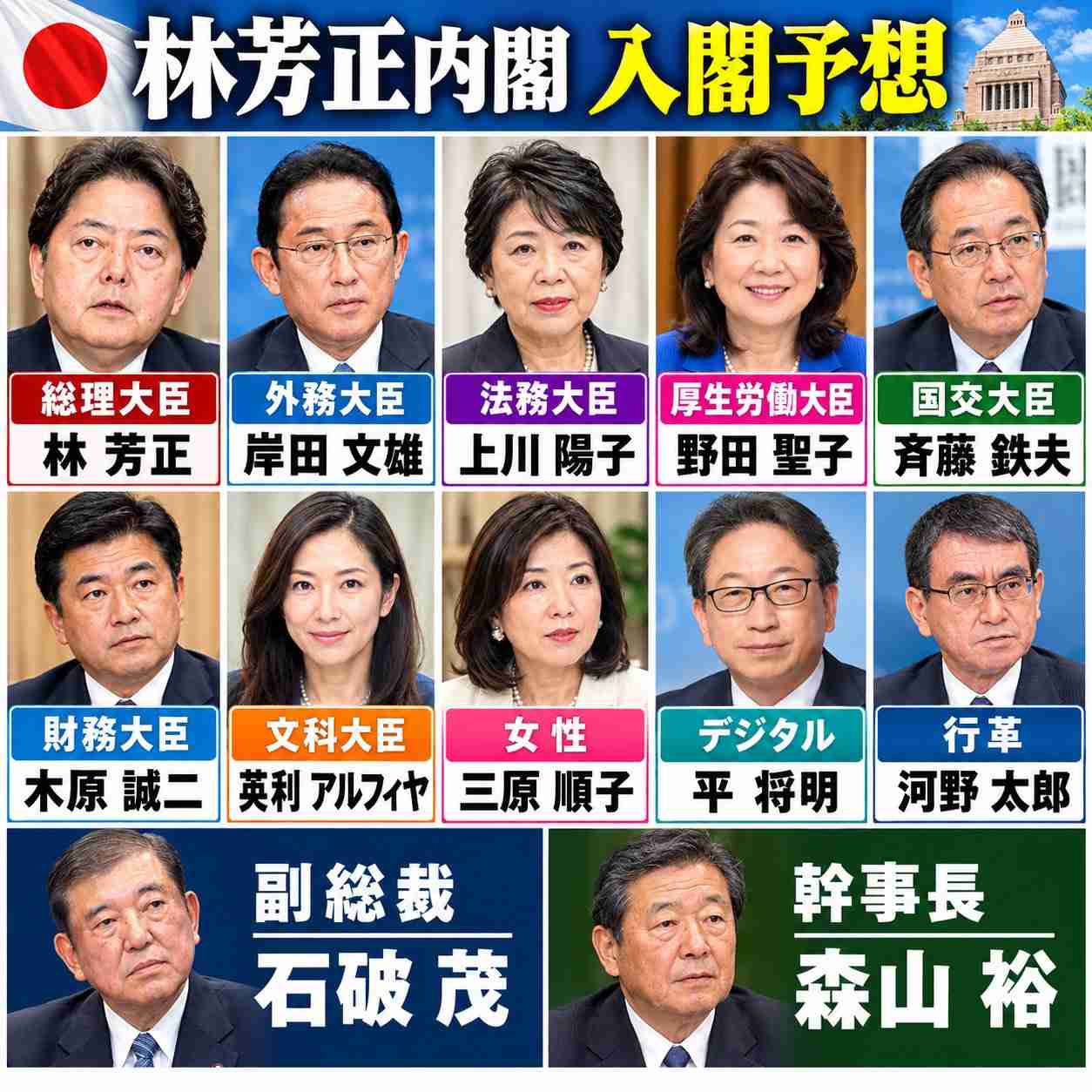 林芳正氏が閣外追放で反撃始動、若手と“決起集会”へ…2027年総裁選に向け「高市VS反高市」本格化か