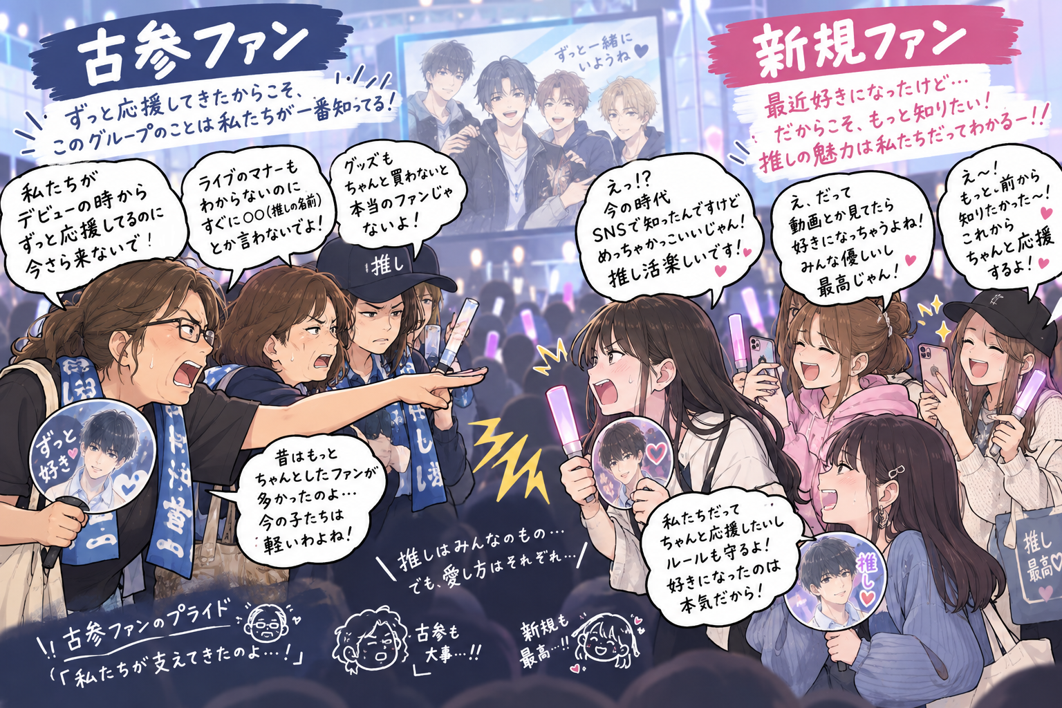 古参ファンvs新規ファン