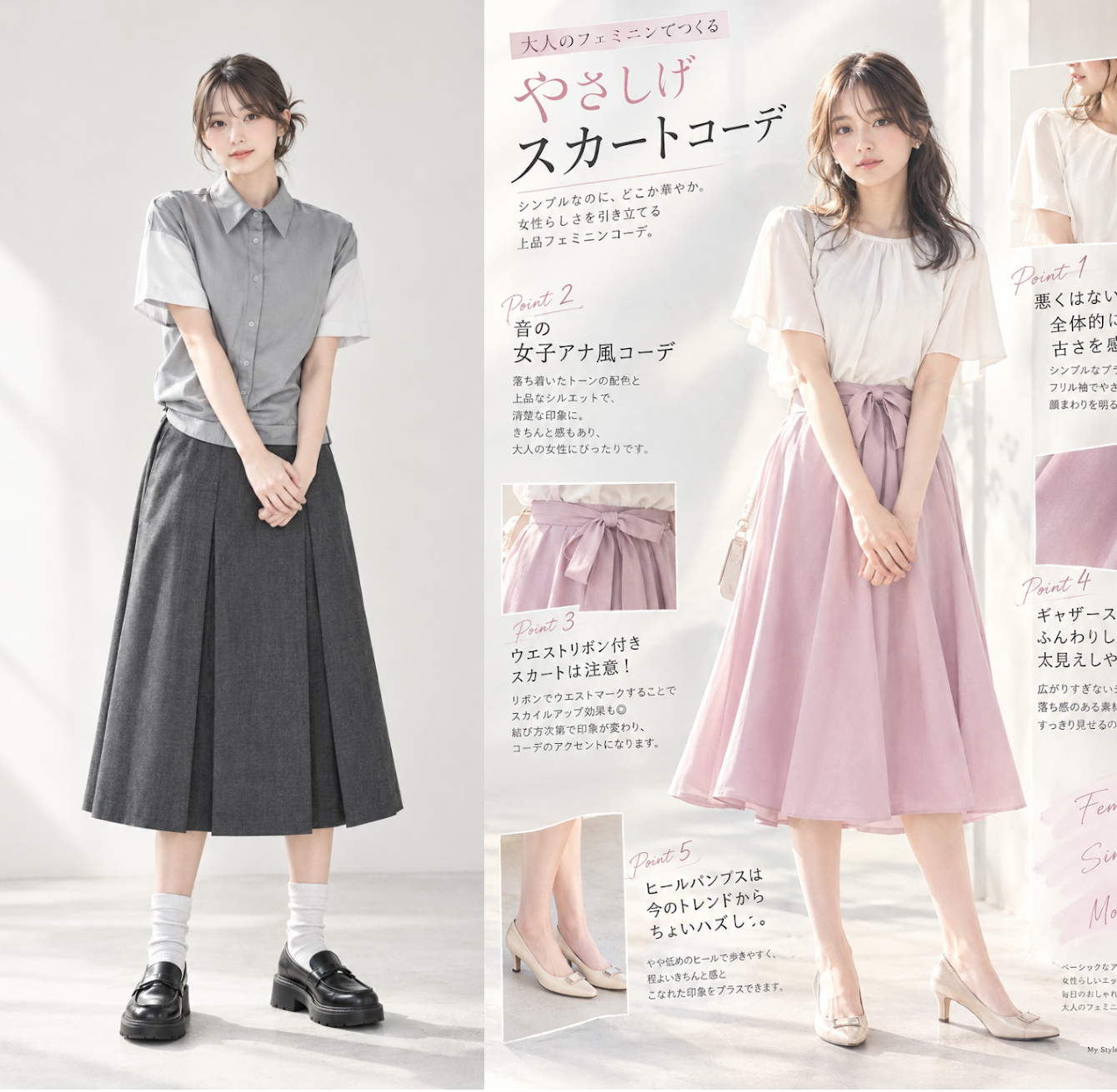 そのスカート「10年くらい前の人」に見えるかも…“服装がなんとなく古い人”の特徴と、回避のコツ