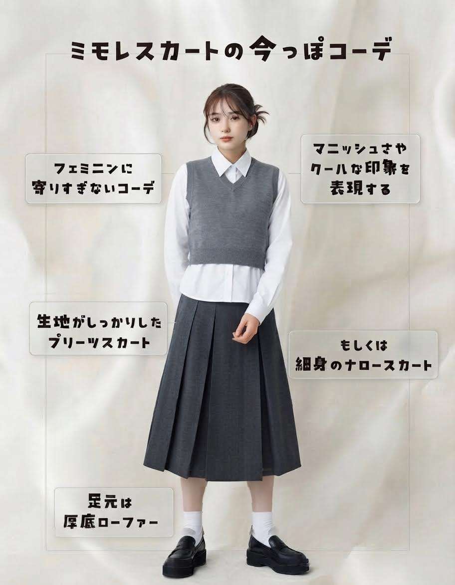 そのスカート「10年くらい前の人」に見えるかも…“服装がなんとなく古い人”の特徴と、回避のコツ