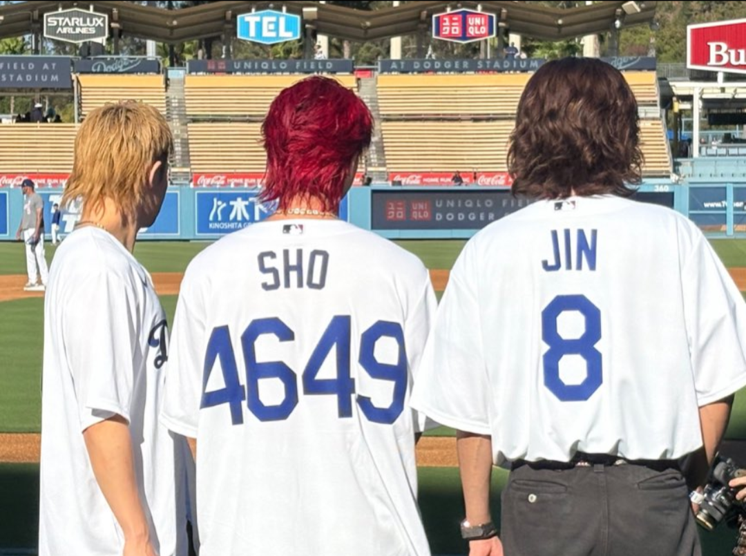 Number_i 岸優太が佐々木朗希相手に速球投げ込む　始球式でドジャースタジアムがどよめく　平野紫耀「すてきな経験」神宮寺勇太「うれしく思う」