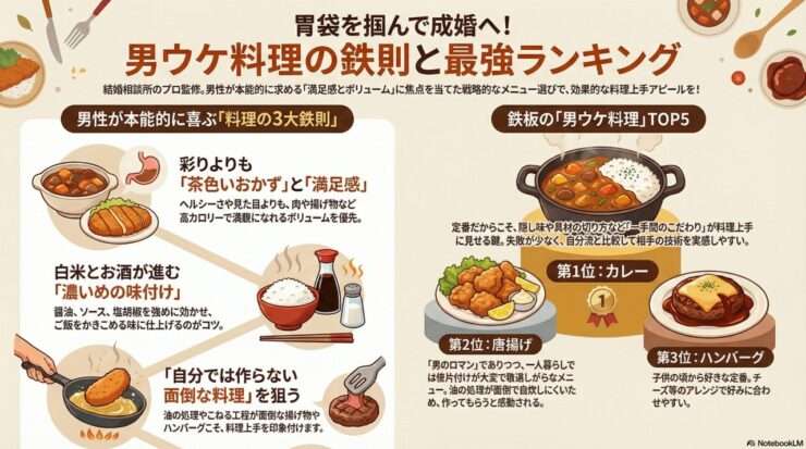 男性は結局簡単な味付けが好き？