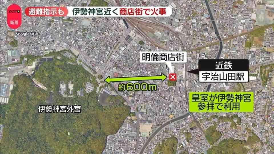 伊勢神宮近くで火事…戦後まもなく誕生した『明倫商店街』ほぼ全焼か