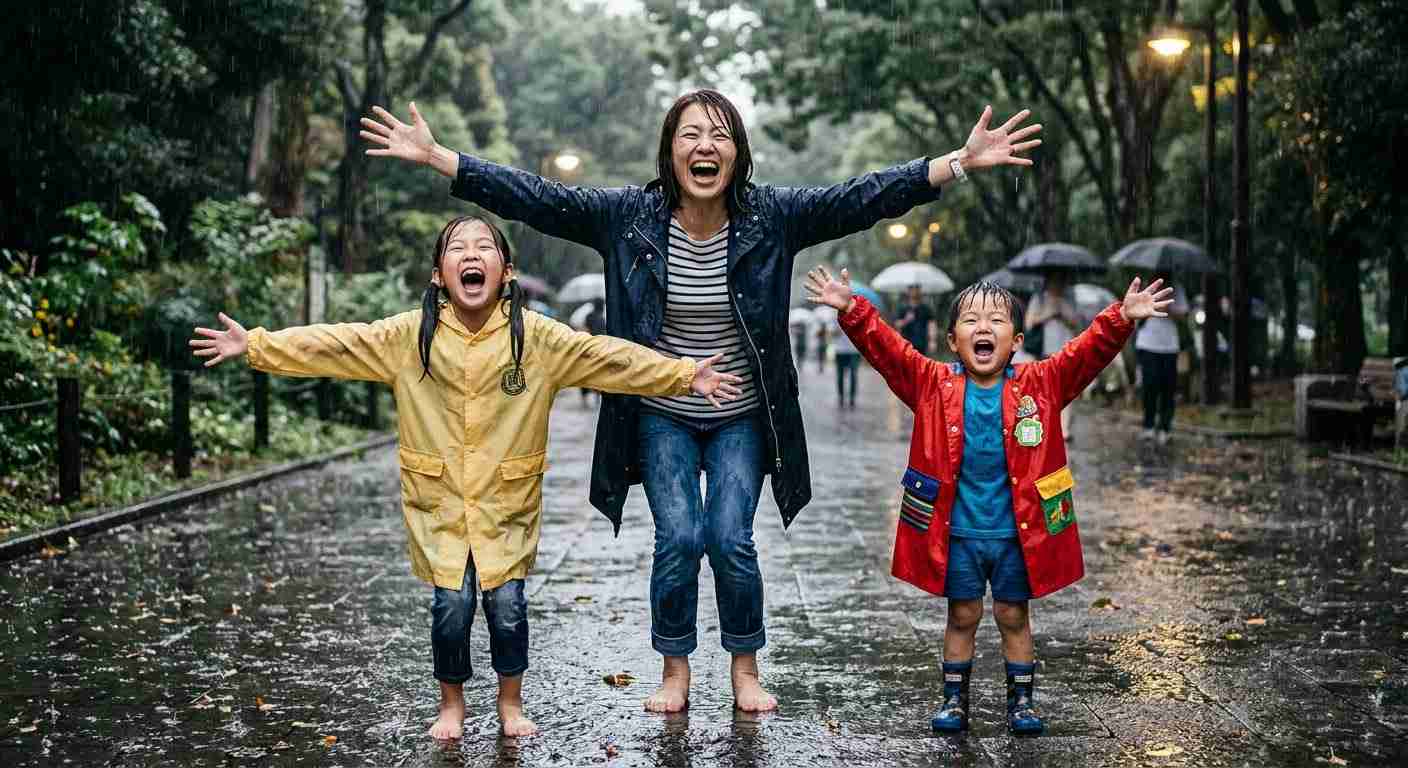 学校を休ませるか休ませないか（雨風が強い予報）