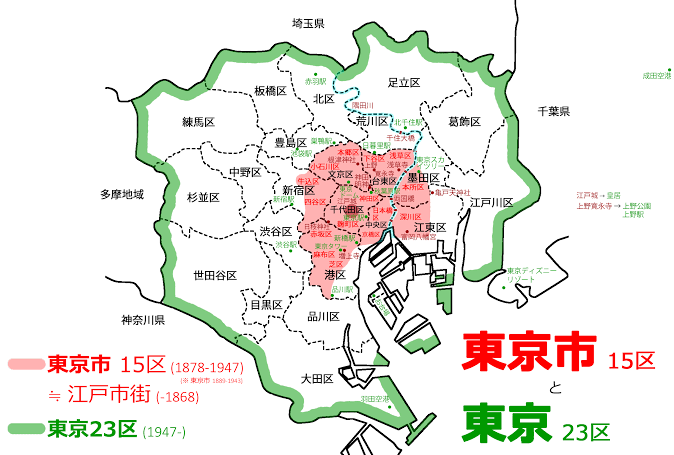 東京23区に関するトリビアをあれこれ書いてみるトピ。