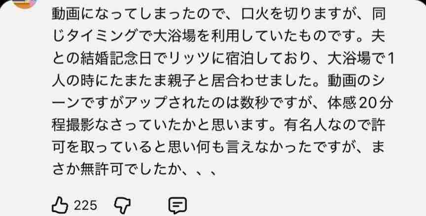 【リッツ脱衣所騒動】板野友美　「営業時間外だった」ホテル新声明で「4歳の子どもを深夜まで」と再炎上