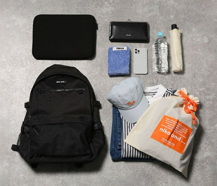 一泊分の荷物が入るリュック教えてください
