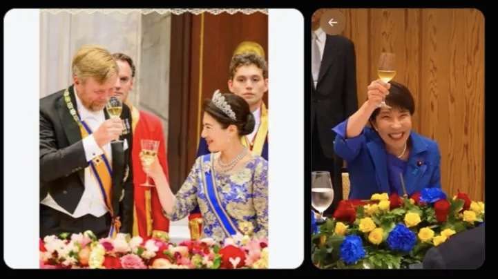 高市首相の乾杯に「下品」「居酒屋じゃないんだぞ」 オチラル首相との会食でグラスを頭上に掲げる