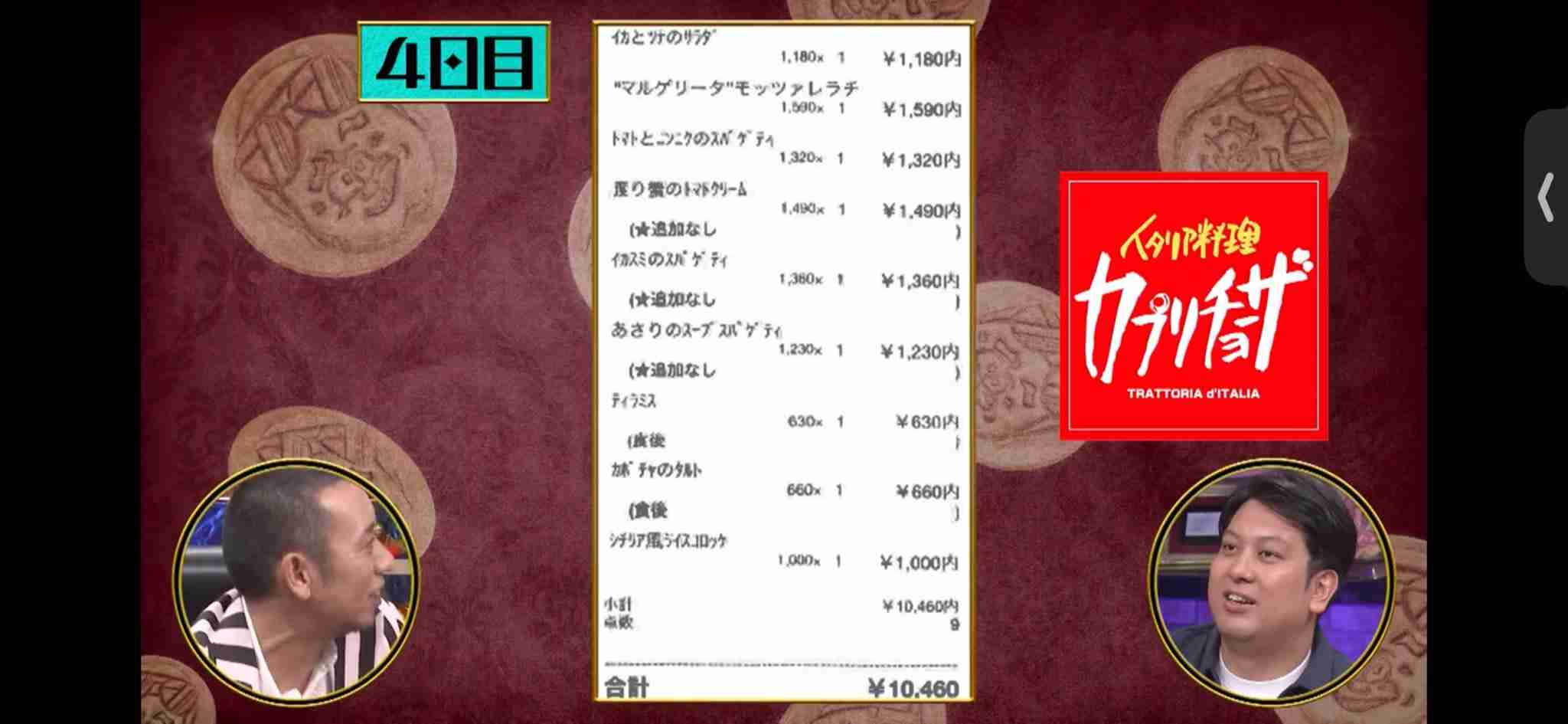 カプリチョーザの好きなメニュー