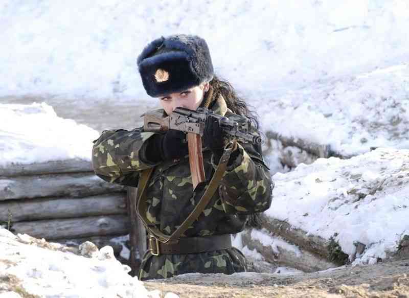 ウクライナの最も美しい女性兵士コンテスト