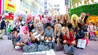 Gyaru Interview - Japanese Kuro Gyaru Unit Black Diamond in Shibuya - YouTube