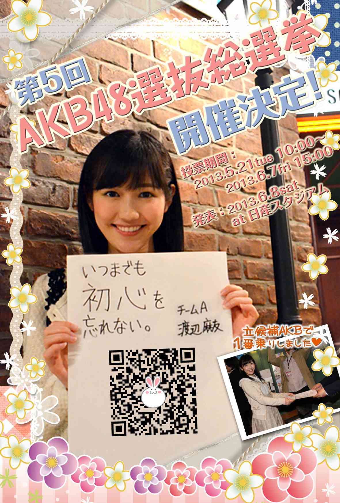 AKB48島崎遥香ファンの熱い選挙用ポスターをご覧ください