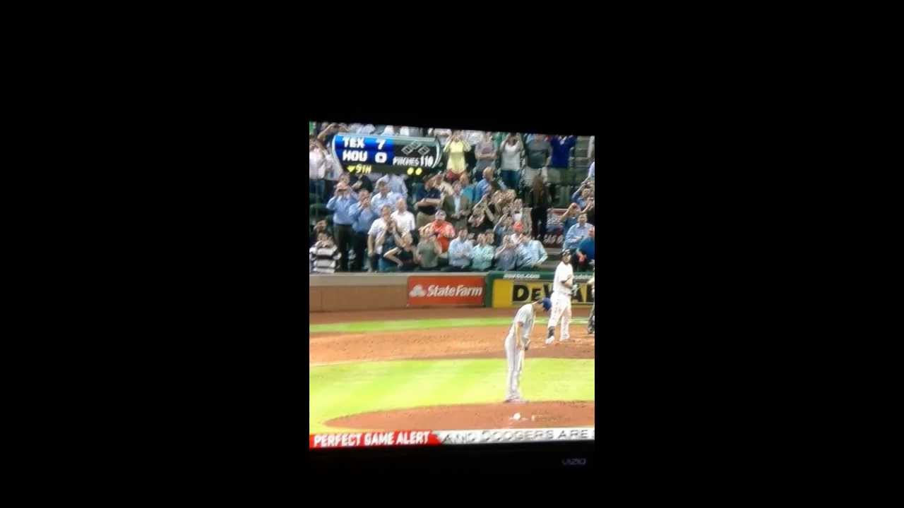 OMG April 2,2013 Yu Darvish ALMOST perfect game MUST WATCH! - YouTube