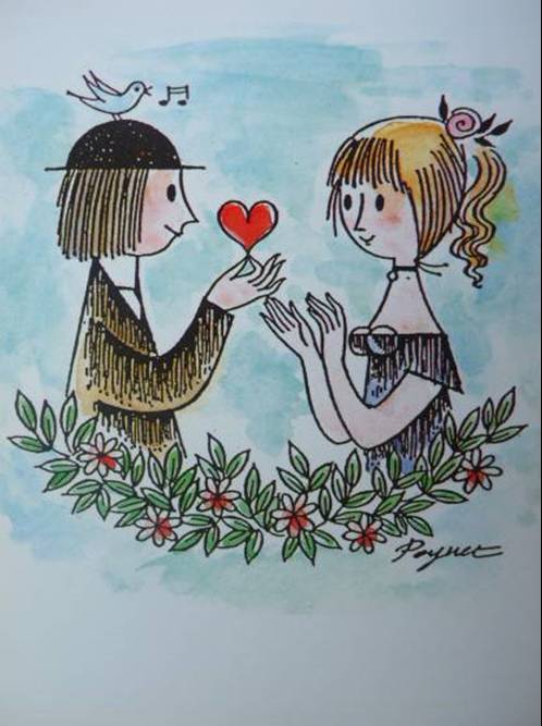 癒されるイラスト、絵の画像(*´ω`*)