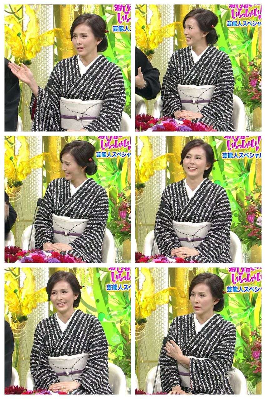 杉本彩の着物姿が美しい…この人はいつまでたっても劣化しないな