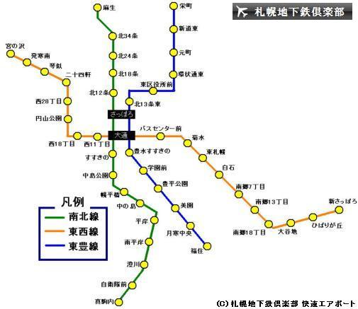 京都の地下鉄がどれだけシンプルか一発で分かる画像www