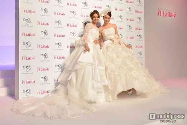 蛯原友里＆押切もえ、花嫁姿で華やか競演　子作り・結婚に意欲？