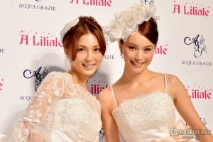 蛯原友里＆押切もえ、花嫁姿で華やか競演　子作り・結婚に意欲？　 - モデルプレス