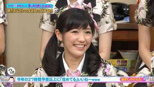 フジ27時間テレビで、加藤浩次がまゆゆこと渡辺麻友を顔面蹴りの放送事故