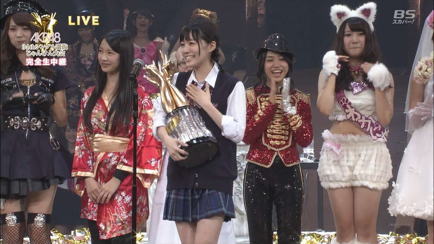 【AKB48じゃんけん大会】松井珠理奈が優勝！選抜初センターに
