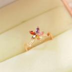 スワロフスキーミニフラワーリング（カラー） - ファッション＆アクセサリー通販ショップ｜P.E（ピーイー）