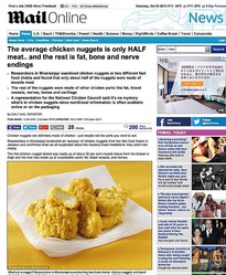 ナゲット「ピンクスライム説」が濃厚か？約半分は肉ではないことが判明！ - ライブドアニュース