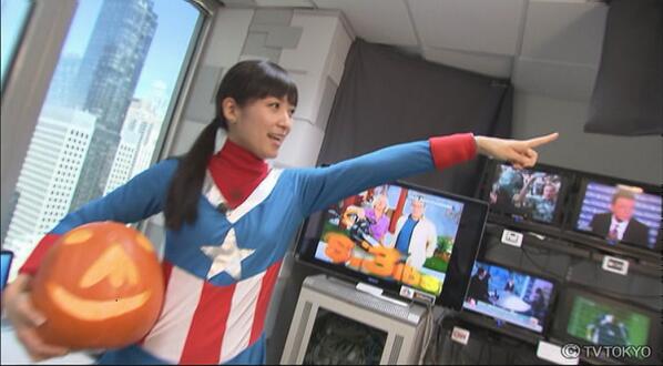 テレビ東京・大江麻理子アナのハロウィンコスプレが可愛いぞ！