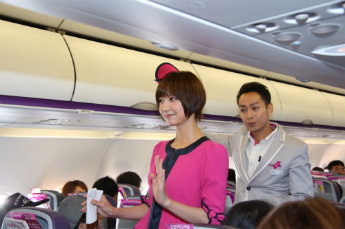 「空からCAマリコ！」篠田麻里子、MARIKO JETで「お・も・て・な・し！」