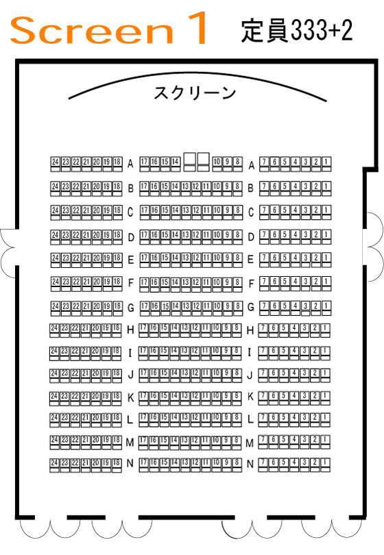 映画館で座る席から人付き合いの傾向がわかる図がよく当たると話題