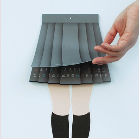 スカートを思いっきりめくっちゃえ！ 思わずドキッな「スカートめくり」ふせん