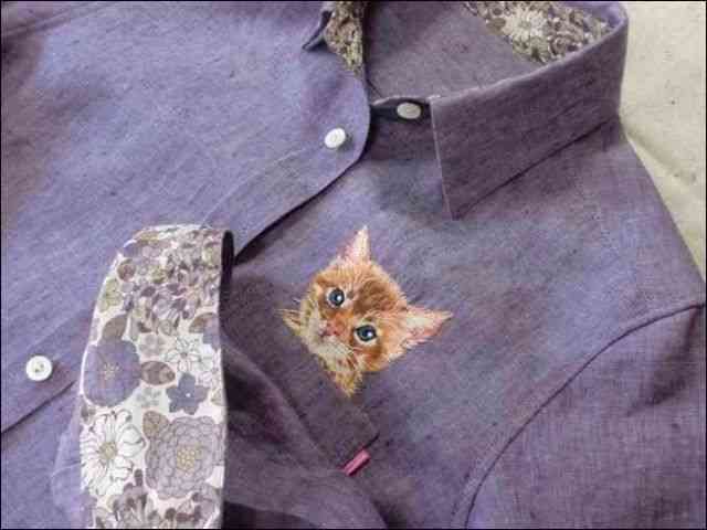 「猫の刺繍シャツ」の新作が可愛すぎる！！