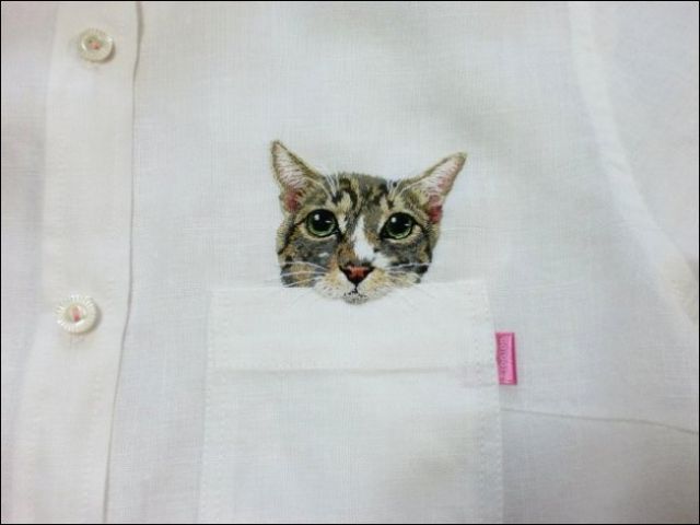 「猫の刺繍シャツ」の新作が可愛すぎる！！