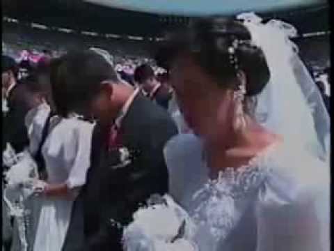 統一協会の合同結婚式【朝鮮カルト】 - YouTube