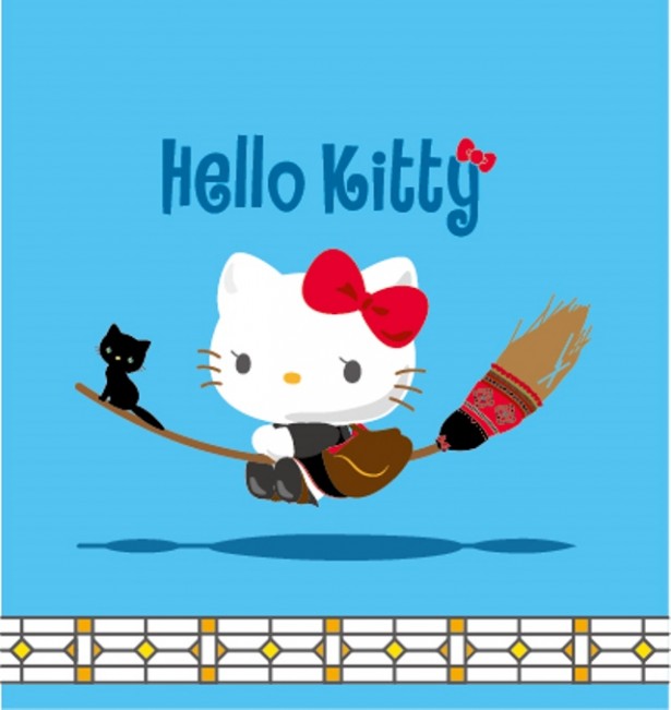 『魔女の宅急便』×キティちゃん、夢のコラボ決定！黒猫ジジをお供に空を飛ぶ