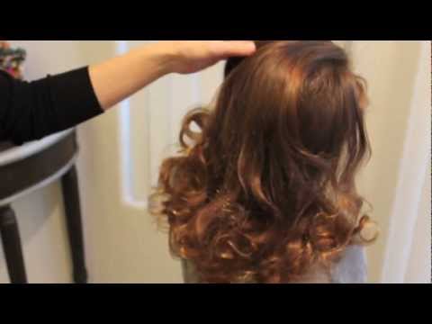 靴下！をつかって巻き髪　ソックカール no-heat sock curls - YouTube