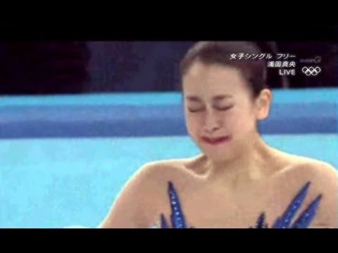 浅田真央FS 自己ベスト"142.71"を出し意地を魅せた後に流した涙!? (ソチ五輪女子フィギュア第6位@2014.2.20) - YouTube