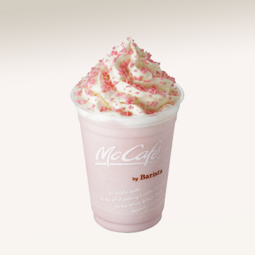 マクドナルドの春メニュー「さくらんぼモカ」「さくらんぼフラッペ」で、満開の桜を感じて