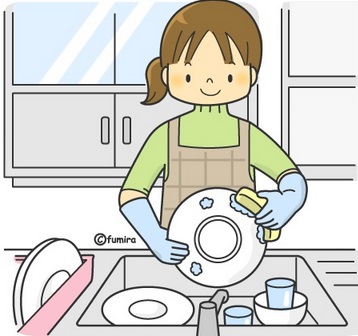 食後すぐにお皿洗いしますか？