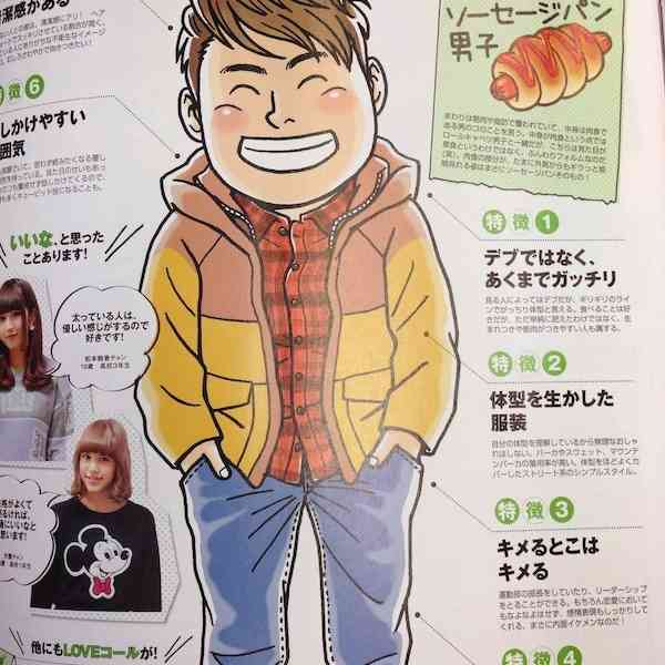 男子ぽっちゃり市場拡大？ソーセージパン男子にモテの兆し | Fashionsnap.com