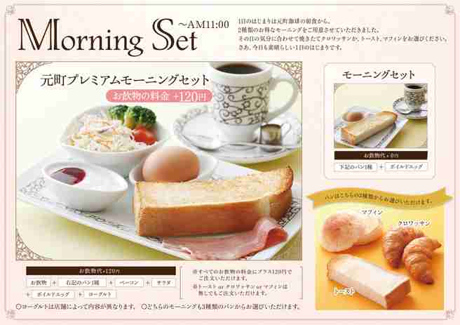 好きなモーニングのお店（チェーン店）