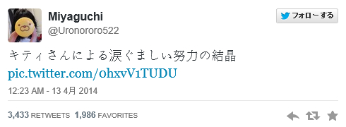 キティさんが子供たちに文字を教えるための努力すごすぎｗｗｗ