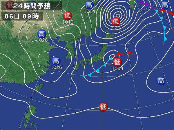 【天気】6日は落雷、突風、ひょうに注意　真冬並みの強い寒気