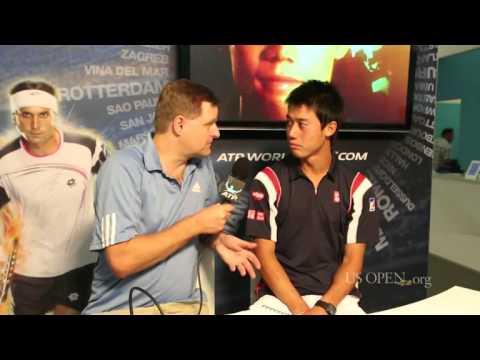 Interview with Kei Nishikori at the 2012 US Open - YouTube