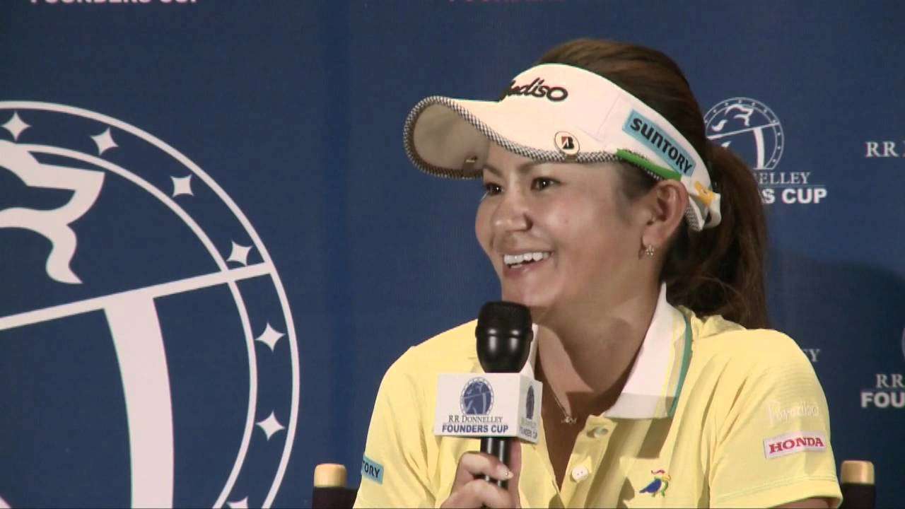 Ai Miyazato Post 3rd Round Interview from the RR Donnelley LPGA Founders Cup - YouTube