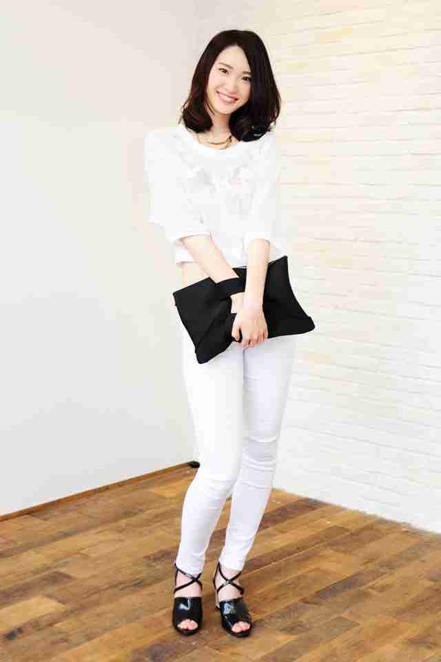 モノトーン（白×黒）コーデ！