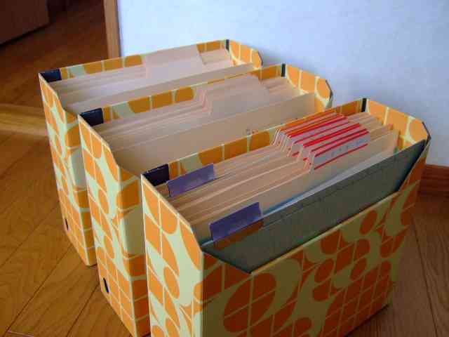 家庭での書類の整理の仕方について