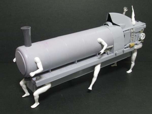 プラモデル作り好きが作った機関車が不気味すぎるww